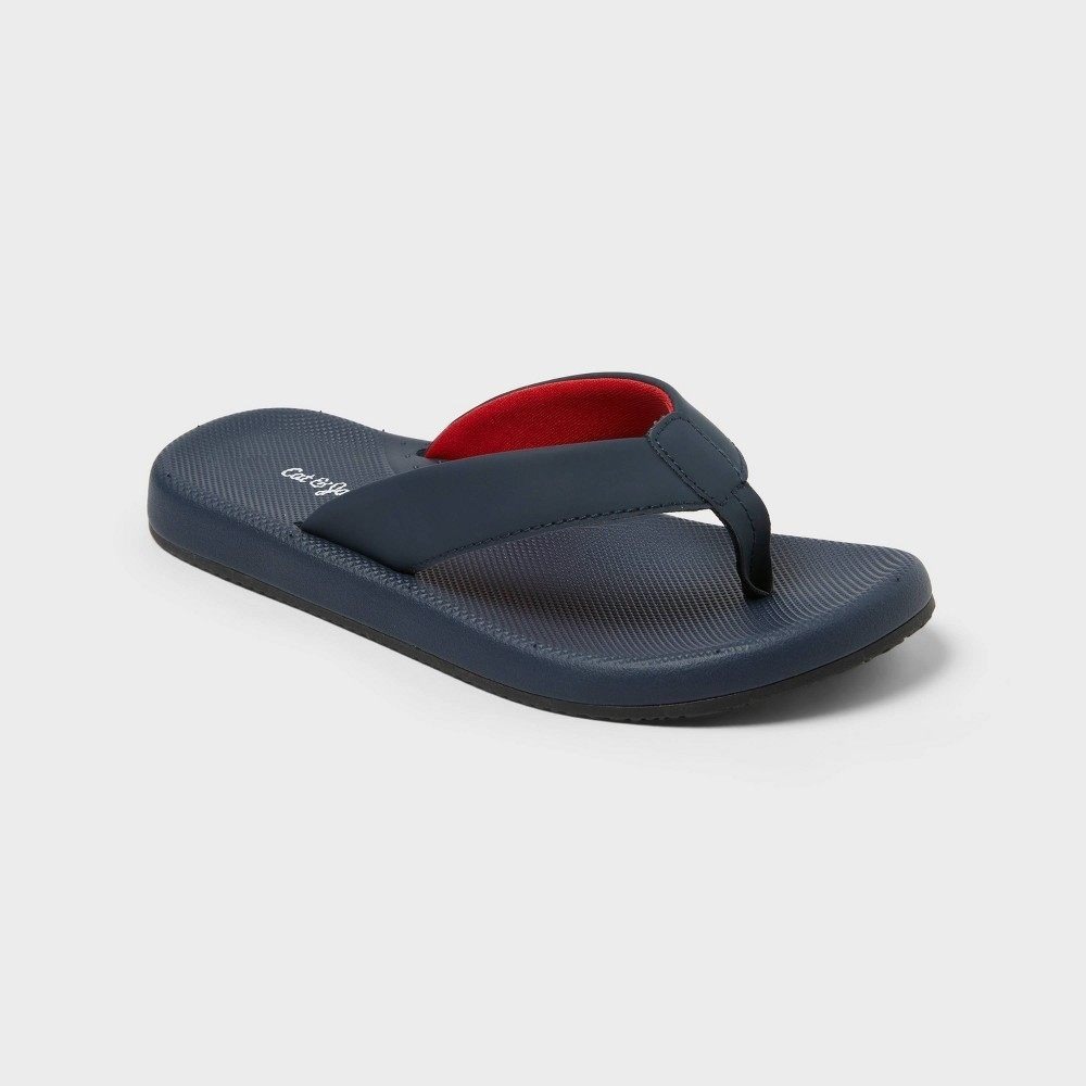 Little Boys' Espen EVA Flip Flops Cat & Jack Navy Blue Size 13/1 New With Tags